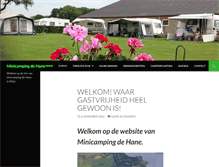 Tablet Screenshot of minicampingdehane.nl